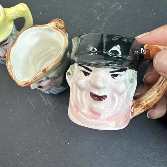 Vintage Mini Toby Jug Mug Character Head Mug Made in Occupied‎ Japan 1950s Lot 4 - Picture 6 of 8